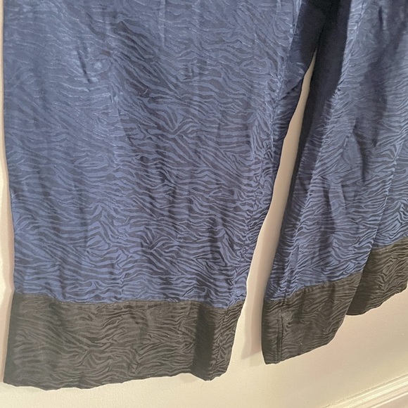 Victorias Secret Wide leg pants zebra print blue - Picture 8 of 8